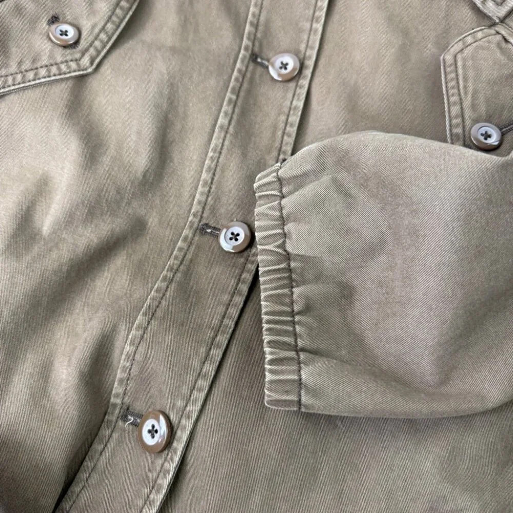 Anthropologie Daughters of the Liberation Khaki Barn Chore Utility Coat - Picture 6 of 9
